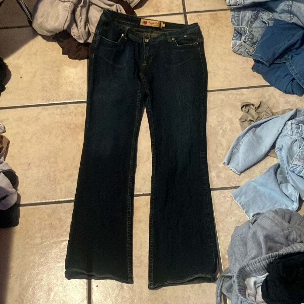 Levi's Blue Flare Wide Leg Jeans Classic Style